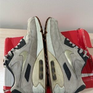 Nike Air Max Sneakers in Cream and Gold